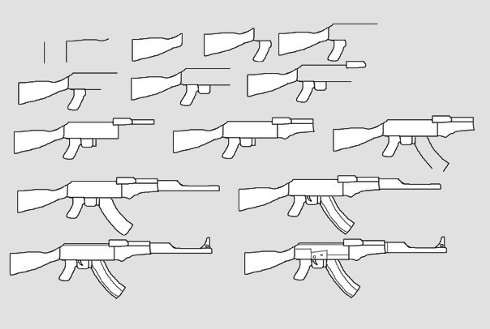 AK-47 그리는 방법?