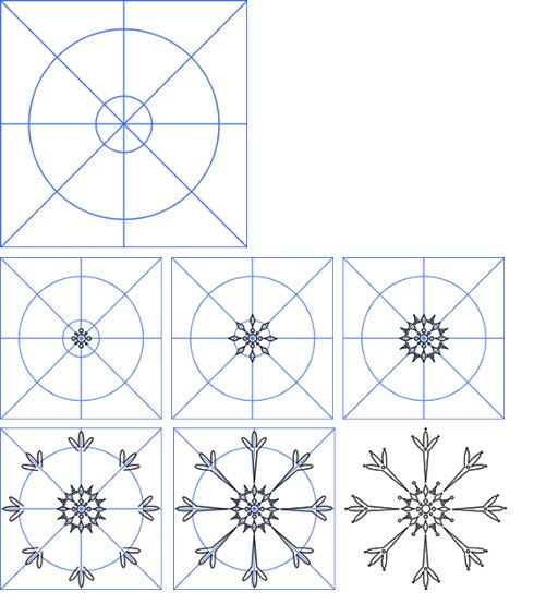눈송이 그리는 법?